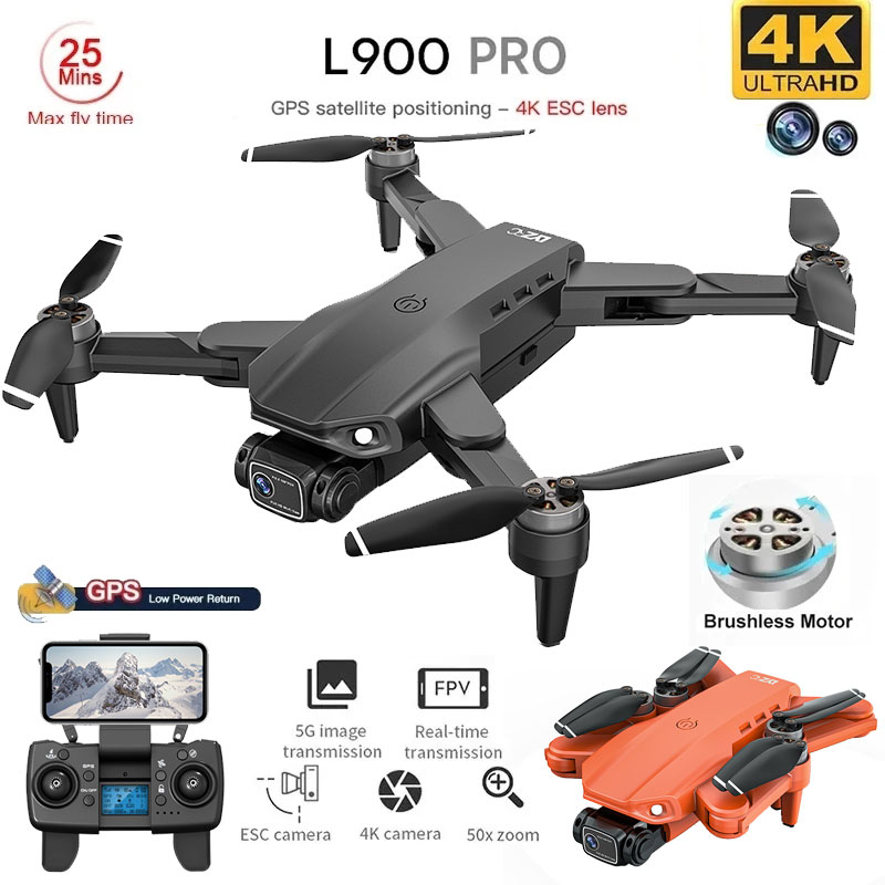 Drone Kit Professional - L900 Pro GPS Drone 4K profesional