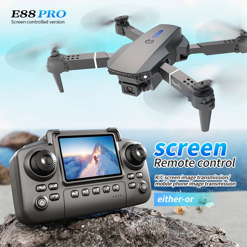 Dron profesional E88 PRO con p - Drone Kit Professional reseña y precio